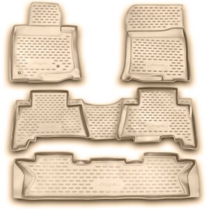 Novline ΜΑΡΚΕ ΠΑΤΑΚΙΑ ΣΕ ΣΚΑΦΗ TPE ΛΑΣΤΙΧΟ ΓΙΑ TOYOTA LAND CRUISER PRADO 7ΘΕΣΙΟ 12/2009-2013  ΣΕ ΜΠΕΖ ΧΡΩΜΑ NOVLINE - 5 ΤΕΜ.