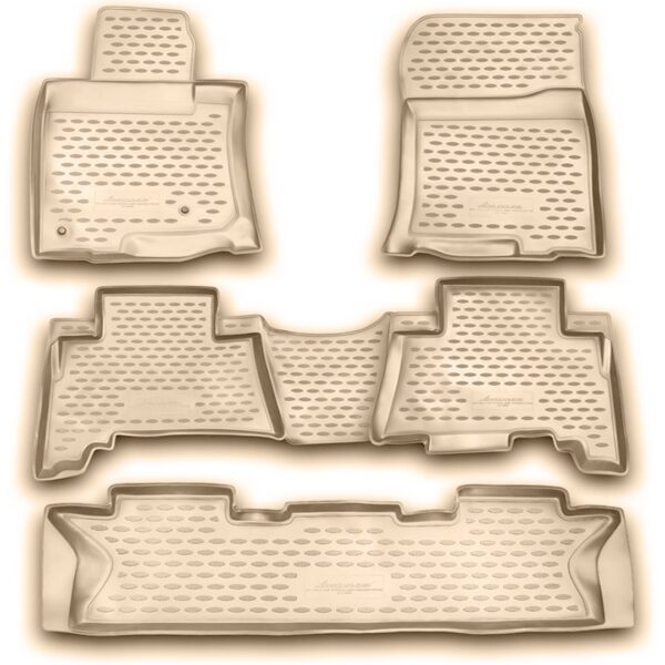 Novline ΜΑΡΚΕ ΠΑΤΑΚΙΑ ΣΕ ΣΚΑΦΗ TPE ΛΑΣΤΙΧΟ ΓΙΑ TOYOTA LAND CRUISER PRADO 7ΘΕΣΙΟ 12/2009-2013  ΣΕ ΜΠΕΖ ΧΡΩΜΑ NOVLINE - 5 ΤΕΜ.