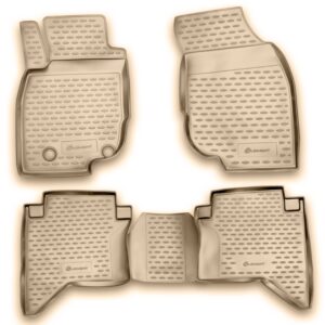 Novline ΜΑΡΚΕ ΠΑΤΑΚΙΑ ΣΕ ΣΚΑΦΗ TPE ΛΑΣΤΙΧΟ ΓΙΑ TOYOTA HILUX 2011-2015  ΣΕ ΜΠΕΖ ΧΡΩΜΑ NOVLINE - 4 ΤΕΜ.