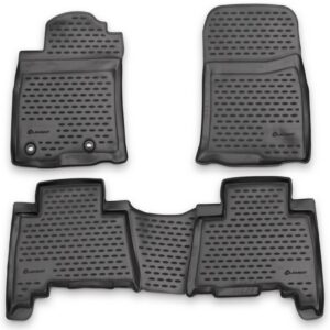 Novline ΜΑΡΚΕ ΠΑΤΑΚΙΑ ΣΕ ΣΚΑΦΗ TPE ΛΑΣΤΙΧΟ ΓΙΑ TOYOTA LANDCRUISER 150 2013-2015  ΣΕ ΑΝΘΡΑΚΙ ΣΚΟΥΡΟ ΓΚΡΙ ΧΡΩΜΑ NOVLINE - 4 ΤΕΜ.