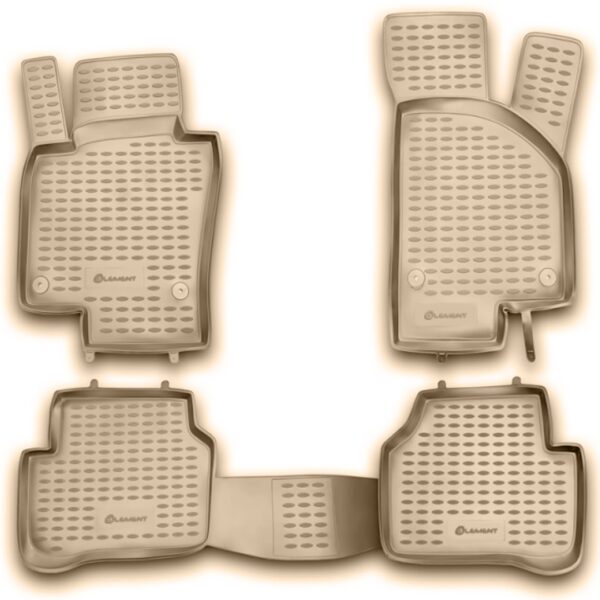 Novline ΜΑΡΚΕ ΠΑΤΑΚΙΑ ΣΕ ΣΚΑΦΗ TPE ΛΑΣΤΙΧΟ ΓΙΑ VW PASSAT B6 09/2005-2010  ΣΕ ΜΠΕΖ ΧΡΩΜΑ NOVLINE - 4 ΤΕΜ.