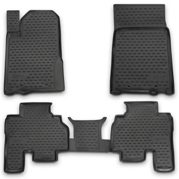 Novline ΜΑΡΚΕ ΠΑΤΑΚΙΑ ΣΕ ΣΚΑΦΗ TPE ΛΑΣΤΙΧΟ ΓΙΑ SSANGYONG KYRON 11/2006-2014  ΣΕ ΑΝΘΡΑΚΙ ΣΚΟΥΡΟ ΓΚΡΙ ΧΡΩΜΑ NOVLINE - 4 ΤΕΜ.