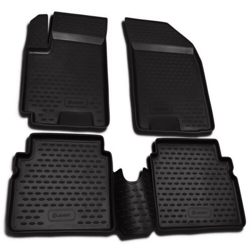 Novline ΜΑΡΚΕ ΠΑΤΑΚΙΑ ΣΕ ΣΚΑΦΗ TPE ΛΑΣΤΙΧΟ ΓΙΑ CHEVROLET AVEO 5D 2003-2011  ΣΕ ΜΑΥΡΟ ΧΡΩΜΑ NOVLINE – 4 ΤΕΜ.