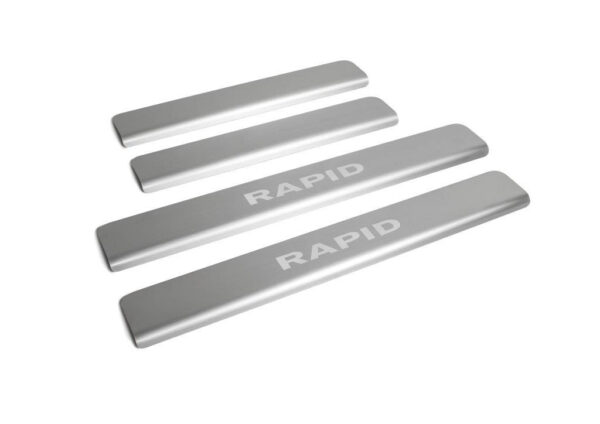 Rival SKODA RAPID 2014+ ΜΑΡΣΠΙΕ ΕΣΩΤΕΡΙΚΑ ΧΡΩΜΙΟ ΑΥΤΟΚΟΛΛΗΤΑ 4ΤΕΜ.