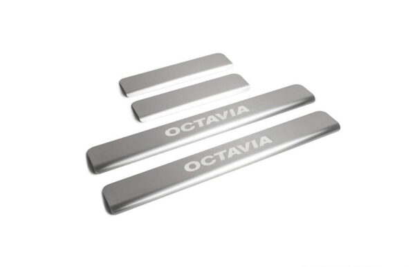Rival SKODA OCTAVIA A7 2013+ ΜΑΡΣΠΙΕ ΕΣΩΤΕΡΙΚΑ ΧΡΩΜΙΟ ΑΥΤΟΚΟΛΛΗΤΑ 4ΤΕΜ.