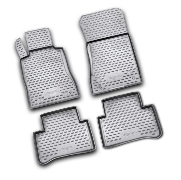 Novline ΜΑΡΚΕ ΠΑΤΑΚΙΑ ΣΕ ΣΚΑΦΗ TPE ΛΑΣΤΙΧΟ ΓΙΑ MERCEDES CLS 10/2004-11/2010  ΣΕ ΑΝΘΡΑΚΙ ΣΚΟΥΡΟ ΓΚΡΙ ΧΡΩΜΑ NOVLINE - 4 ΤΕΜ.