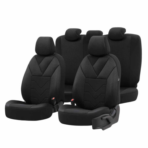 Amio ΚΑΛΥΜΜΑΤΑ ΚΑΘΙΣΜΑΤΩΝ OTOM RUBY 1202 GREY/BLACK ΜΑΥΡΟ/ΓΚΡΙ ΣΚΟΥΡΟ ΛΙΝΟ & ΔΕΡΜΑΤΙΝΗ SETΑΜΙΟ – 1 σετ.