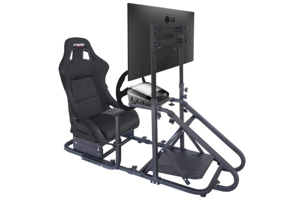 Simoni Racing ΒΑΣΗ ΓΙΑ ΠΡΟΣΟΜΟΙΩΤΗ ΟΔΗΓΗΣΗΣ/ ΠΑΙΧΝΙΔΙΑ SIM STATION 6 ΜΑΥΡΗ ΓΙΑ BUCKET ΚΑΘΙΣΜΑ/ΤΙΜΟΝΙ/ΤΗΛΕΟΡΑΣΗ​​ SIMONI RACING - 1 TEM. - Image 2