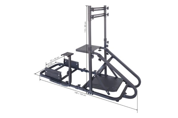 Simoni Racing ΒΑΣΗ ΓΙΑ ΠΡΟΣΟΜΟΙΩΤΗ ΟΔΗΓΗΣΗΣ/ ΠΑΙΧΝΙΔΙΑ SIM STATION 6 ΜΑΥΡΗ ΓΙΑ BUCKET ΚΑΘΙΣΜΑ/ΤΙΜΟΝΙ/ΤΗΛΕΟΡΑΣΗ​​ SIMONI RACING - 1 TEM. - Image 3