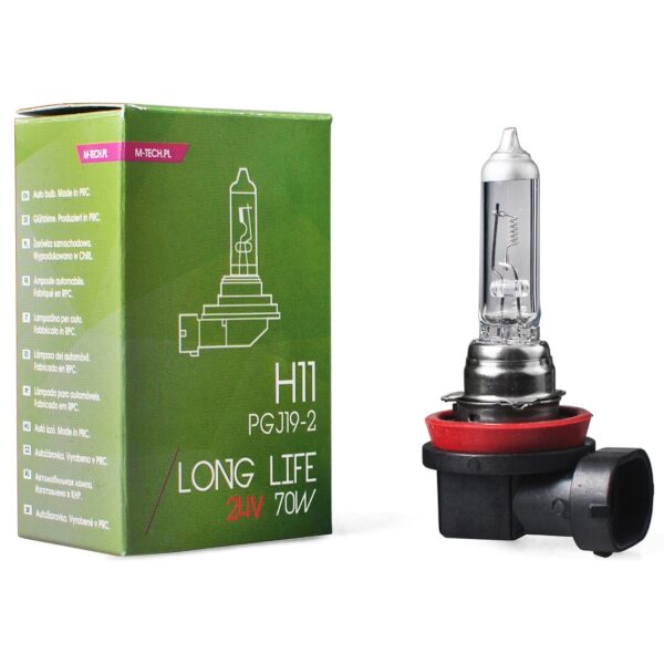 M-Tech H11 24V 70W PGJ19-2 POWERTEC LONG LIFE ΑΛΟΓΟΝΟΥ 1ΤΕΜ. ΚΟΥΤΙ M-TECH - Image 2