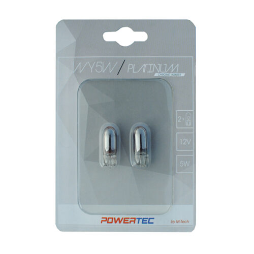 M-Tech T10 W5W 12V 5W W2,1×9,5d 3.500K 130%  (ΚΑΡΦΩΤΟ ΑΚΑΛΥΚΟ) ΧΡΩΜΙΟ  ΠΟΡΤΟΚΑΛΙ POWERTEC PLATINUM 2ΤΕΜ.