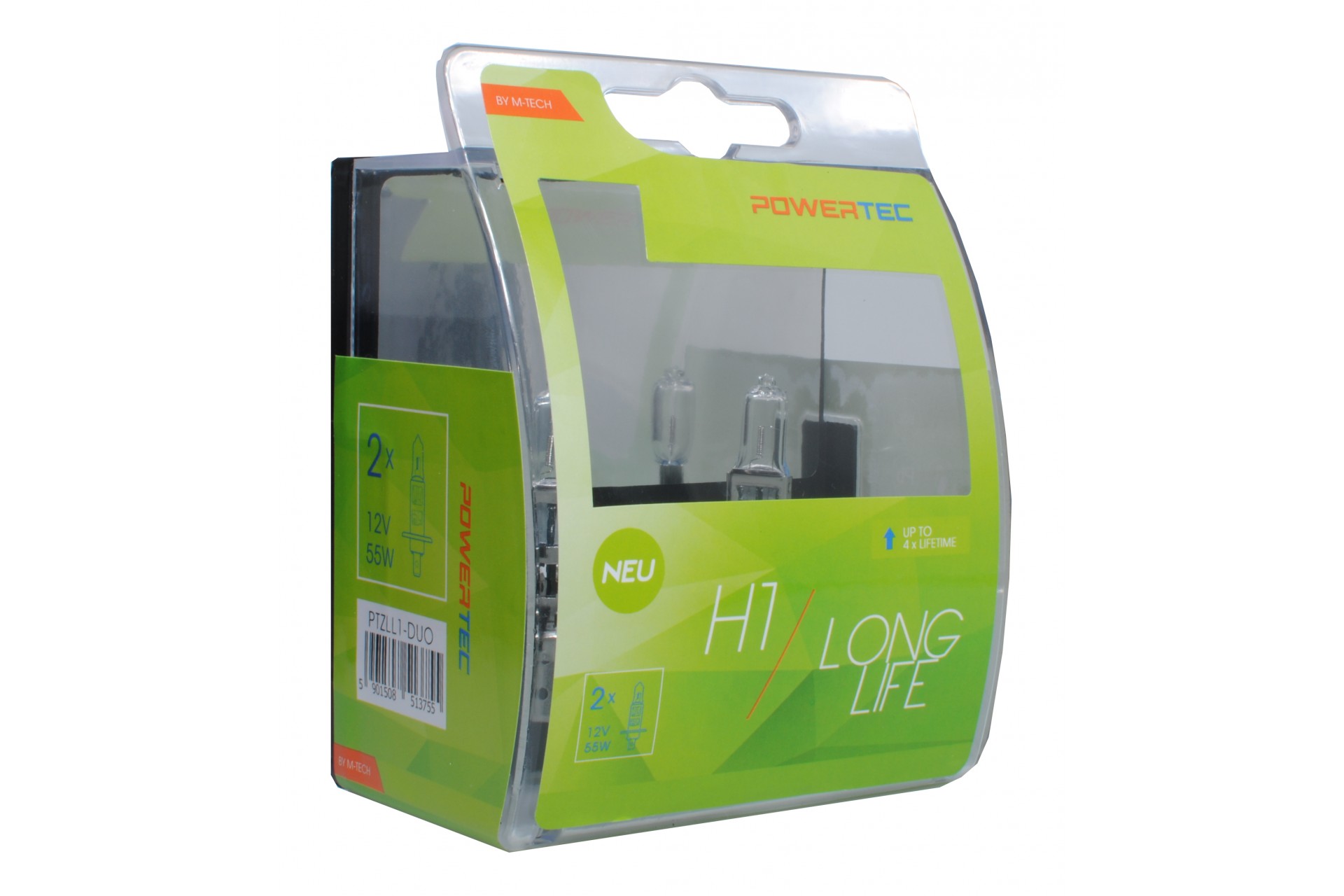 M-Tech H1 12V 55W P14,5s POWERTEC LONG LIFE ΑΛΟΓΟΝΟΥ 2ΤΕΜ.