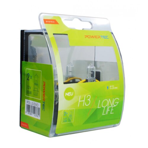 M-Tech H3 12V 55W PK22s POWERTEC LONG LIFE ΑΛΟΓΟΝΟΥ 2ΤΕΜ.
