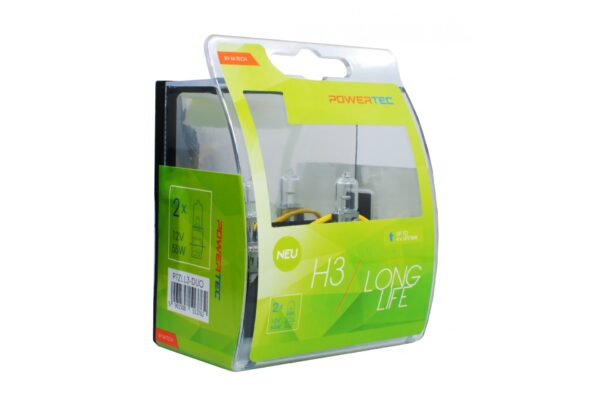 M-Tech H3 12V 55W PK22s POWERTEC LONG LIFE ΑΛΟΓΟΝΟΥ 2ΤΕΜ.