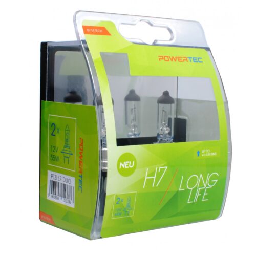 M-Tech H7 12V 55W PX26d POWERTEC LONG LIFE ΑΛΟΓΟΝΟΥ 2ΤΕΜ.