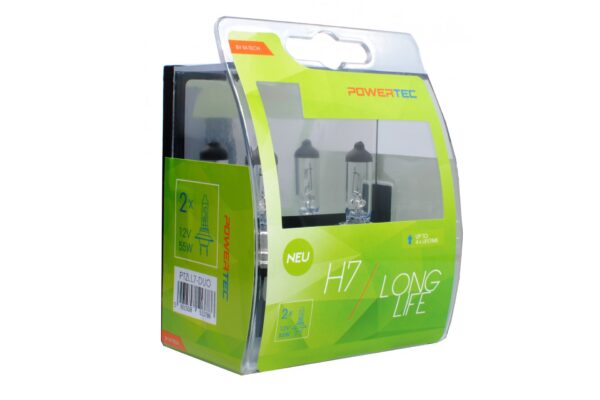 M-Tech H7 12V 55W PX26d POWERTEC LONG LIFE ΑΛΟΓΟΝΟΥ 2ΤΕΜ.