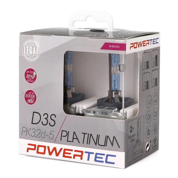 M-Tech D3S 12V 35W P32d-5 5.000K POWERTEC PLATINUM 2ΤΕΜ. M-TECH - Image 2