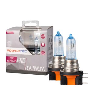 M-Tech ΛΑΜΠΕΣ H15 12V 55/15W +130% POWERTEC PLATINUM mTECH - 2 Τεμ.