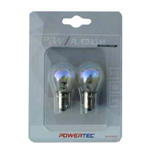 M-Tech P21W 12V 21W BA15s ΜΟΝΟΠΟΛΙΚΟ RAINBOW POWERTECK PLATINUM 2ΤΕΜ.