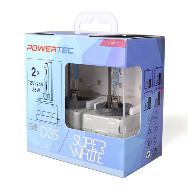 M-Tech D3S 12V 34W P32d-5 5.000K POWERTEC SUPER WHITE 2ΤΕΜ. M-TECH - Image 2
