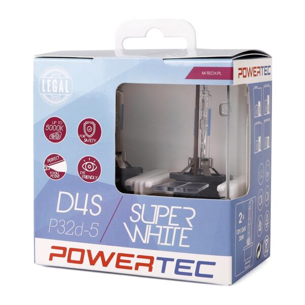 M-Tech D4S 12V 34W PK32d-5 5.000K POWERTEC SUPER WHITE 2ΤΕΜ. M-TECH - Image 2