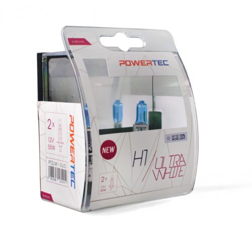 M-Tech H1 12V 55W P14,5s POWERTEC ULTRA WHITE 2ΤΕΜ. M-TECH