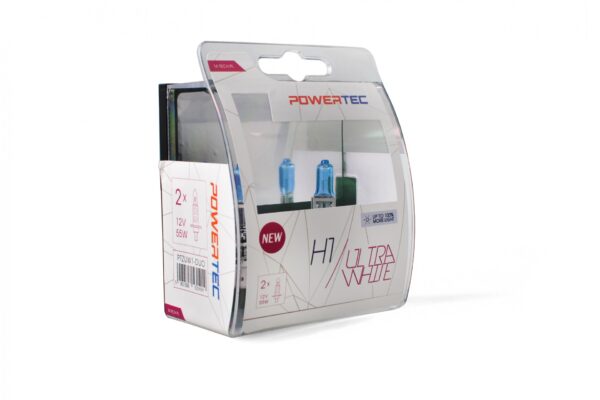 M-Tech H1 12V 55W P14,5s POWERTEC ULTRA WHITE 2ΤΕΜ. M-TECH