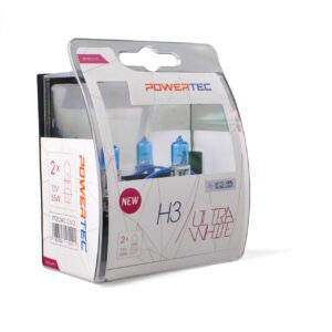 M-Tech H3 12V 55W PK22s POWERTEC ULTRA WHITE 2ΤΕΜ. M-TECH