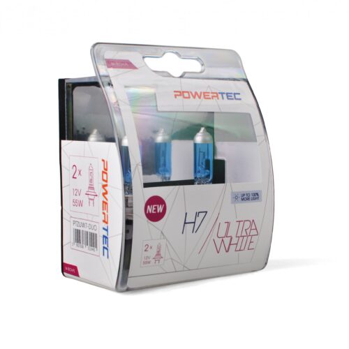 M-Tech H7 12V 55W PX26d POWERTEC ULTRA WHITE 2ΤΕΜ. M-TECH