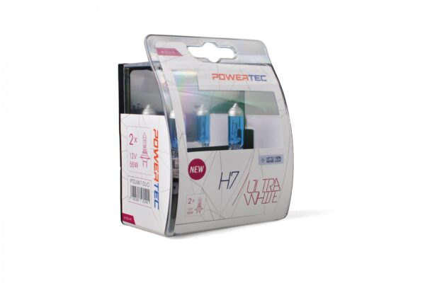M-Tech H7 12V 55W PX26d POWERTEC ULTRA WHITE 2ΤΕΜ. M-TECH