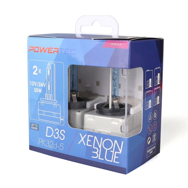 M-Tech D3S 12V 35W PK32d-5 6.500K POWERTEC XENON BLUE 2ΤΕΜ. M-TECH - Image 2