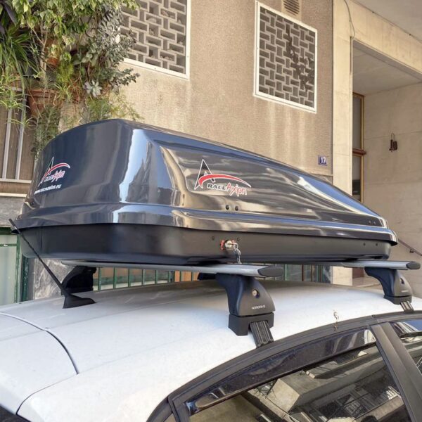 Race Axion ΜΠΑΓΚΑΖΙΕΡΑ ΟΡΟΦΗΣ RACE AXION 420L 89.02.A ΣΕ ΑΝΘΡΑΚΙ ΜΕΤΑΛΛΙΚΟ ΧΡΩΜΑ ΜΕ ΓΥΑΛΙΣΤΕΡΗ ΥΦΗ (145 X 94 X 42 cm) - 1 ΤΕΜ. - Image 2