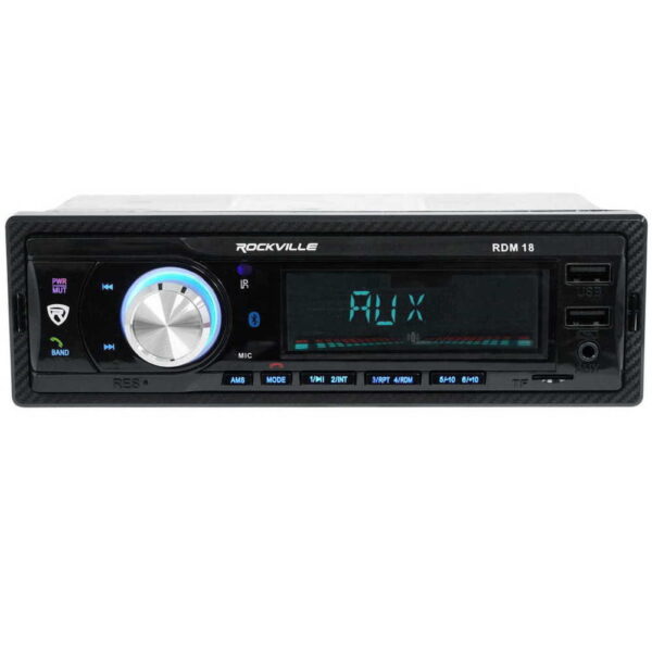 Digital IQ RADIO USB/SD/AUX/BLUETOOTH A2DP ΜΕ ΜΠΛΕ ΦΩΤΙΣΜΟ & REMOTE CONTROL RDM18 ROCKVILLE - Image 3