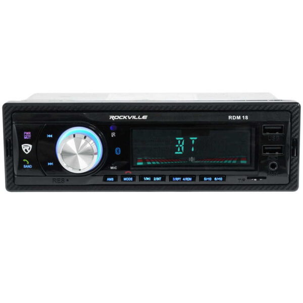 Digital IQ RADIO USB/SD/AUX/BLUETOOTH A2DP ΜΕ ΜΠΛΕ ΦΩΤΙΣΜΟ & REMOTE CONTROL RDM18 ROCKVILLE - Image 2