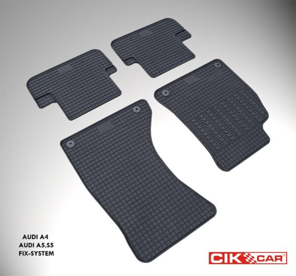 Cik ΜΑΡΚΕ ΠΑΤΑΚΙΑ ΣΕ ΣΚΑΦΗ ΛΑΣΤΙΧΟ ΓΙΑ AUDI A4 2008-2012 / A5 2007-2015 / S5 2007-2015 ΣΕ ΜΑΥΡΟ ΧΡΩΜΑ ΜΕ ΚΟΥΜΠΩΜΑΤΑ CIK - 4 ΤΕΜ. - Image 2