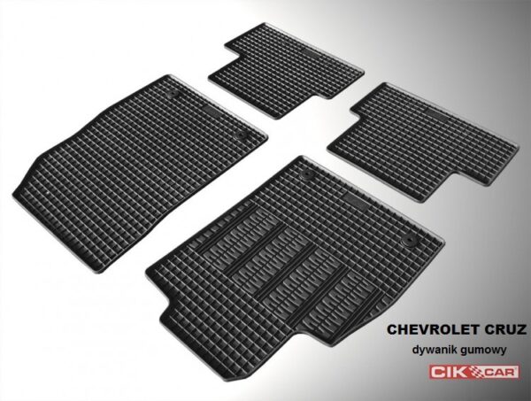 Cik ΜΑΡΚΕ ΠΑΤΑΚΙΑ ΣΕ ΣΚΑΦΗ ΛΑΣΤΙΧΟ ΓΙΑ CHEVROLET CRUZE 2008-2016 / OPEL ASTRA J 2009-2016 ΣΕ ΜΑΥΡΟ ΧΡΩΜΑ ΜΕ ΚΟΥΜΠΩΜΑΤΑ CIK - 4 ΤΕΜ.
