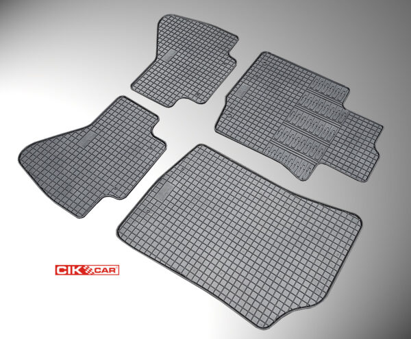 Cik ΜΑΡΚΕ ΠΑΤΑΚΙΑ ΣΕ ΣΚΑΦΗ ΛΑΣΤΙΧΟ ΓΙΑ CITROEN C1 / PEUGEOT 107 / TOYOTA AYGO 2005-2014 ΣΕ ΜΑΥΡΟ ΧΡΩΜΑ ΧΩΡΙΣ ΚΟΥΜΠΩΜΑΤΑ CIK - 4 ΤΕΜ.