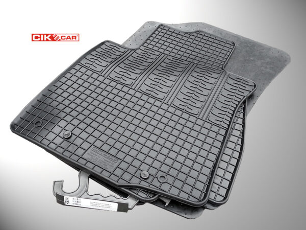 Cik ΜΑΡΚΕ ΠΑΤΑΚΙΑ ΣΕ ΣΚΑΦΗ ΛΑΣΤΙΧΟ ΓΙΑ CITROEN C1 / PEUGEOT 107 / TOYOTA AYGO 2005-2014 ΣΕ ΜΑΥΡΟ ΧΡΩΜΑ ΧΩΡΙΣ ΚΟΥΜΠΩΜΑΤΑ CIK - 4 ΤΕΜ. - Image 2