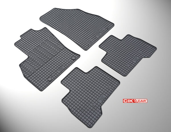 Cik ΜΑΡΚΕ ΠΑΤΑΚΙΑ ΣΕ ΣΚΑΦΗ ΛΑΣΤΙΧΟ ΓΙΑ CITROEN NEMO MULTISPACE / PEUGEOT BIPPER TEPEE / FIAT QUBO 2008+ ΣΕ ΜΑΥΡΟ ΧΡΩΜΑ ΜΕ ΚΟΥΜΠΩΜΑΤΑ CIK - 4 ΤΕΜ.