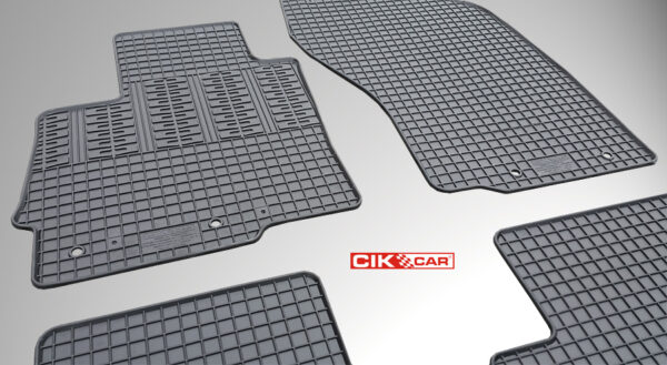 Cik ΜΑΡΚΕ ΠΑΤΑΚΙΑ ΣΕ ΣΚΑΦΗ ΛΑΣΤΙΧΟ ΓΙΑ CITROEN C4 AIRCROSS 2010-2017 / PEUGEOT 4008 2012-2016 / MITSUBISHI ASX 2010-2012 ΣΕ ΜΑΥΡΟ ΧΡΩΜΑ ΜΕ ΚΟΥΜΠΩΜΑΤΑ CIK - 4 ΤΕΜ. - Image 3