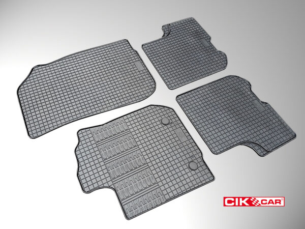 Cik ΜΑΡΚΕ ΠΑΤΑΚΙΑ ΣΕ ΣΚΑΦΗ ΛΑΣΤΙΧΟ ΓΙΑ DACIA LOGAN 2012+ / DACIA SANDERO 2012-2020 / DACIA SANDERO STEPWAY 2012-2020 ΣΕ ΜΑΥΡΟ ΧΡΩΜΑ ΜΕ ΚΟΥΜΠΩΜΑΤΑ CIK - 4 ΤΕΜ.