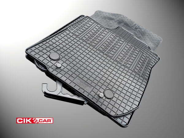 Cik ΜΑΡΚΕ ΠΑΤΑΚΙΑ ΣΕ ΣΚΑΦΗ ΛΑΣΤΙΧΟ ΓΙΑ DACIA LOGAN 2012+ / DACIA SANDERO 2012-2020 / DACIA SANDERO STEPWAY 2012-2020 ΣΕ ΜΑΥΡΟ ΧΡΩΜΑ ΜΕ ΚΟΥΜΠΩΜΑΤΑ CIK - 4 ΤΕΜ. - Image 2