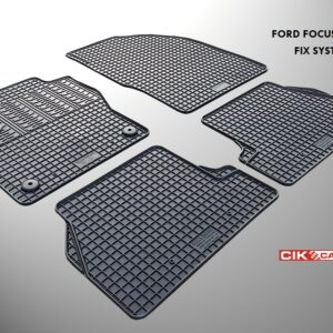 Cik ΜΑΡΚΕ ΠΑΤΑΚΙΑ ΣΕ ΣΚΑΦΗ ΛΑΣΤΙΧΟ ΓΙΑ FORD FOCUS 2011-2015 ΣΕ ΜΑΥΡΟ ΧΡΩΜΑ ΜΕ ΚΟΥΜΠΩΜΑΤΑ CIK - 4 ΤΕΜ.