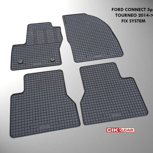 Cik ΜΑΡΚΕ ΠΑΤΑΚΙΑ ΣΕ ΣΚΑΦΗ ΛΑΣΤΙΧΟ ΓΙΑ FORD TRANSIT CONNECT TOURNEO 5ΘΕΣΙΟ 2014+ ΣΕ ΜΑΥΡΟ ΧΡΩΜΑ ΜΕ ΚΟΥΜΠΩΜΑΤΑ CIK – 4 ΤΕΜ.