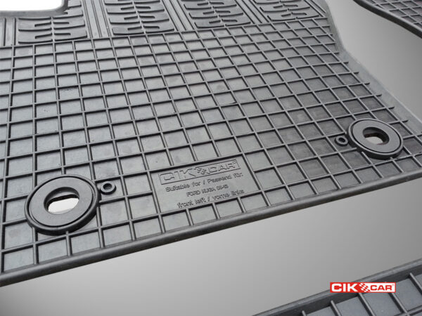 Cik ΜΑΡΚΕ ΠΑΤΑΚΙΑ ΣΕ ΣΚΑΦΗ ΛΑΣΤΙΧΟ ΓΙΑ FORD KUGA 2008-2013 ΣΕ ΜΑΥΡΟ ΧΡΩΜΑ ΜΕ ΚΟΥΜΠΩΜΑΤΑ CIK - 4 ΤΕΜ. - Image 2