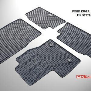 Cik ΜΑΡΚΕ ΠΑΤΑΚΙΑ ΣΕ ΣΚΑΦΗ ΛΑΣΤΙΧΟ ΓΙΑ FORD KUGA 2013-2015 ΣΕ ΜΑΥΡΟ ΧΡΩΜΑ ΜΕ ΚΟΥΜΠΩΜΑΤΑ CIK - 4 ΤΕΜ.
