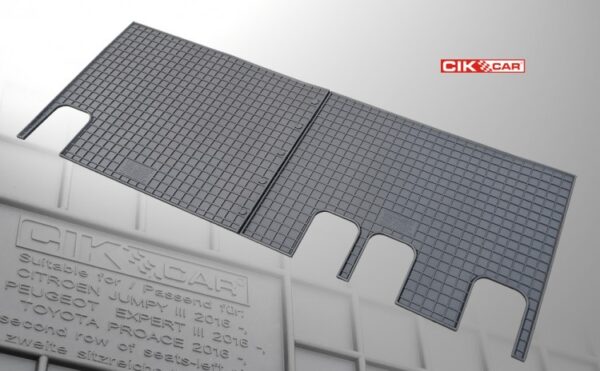 Cik ΜΑΡΚΕ ΠΑΤΑΚΙΑ ΣΕ ΣΚΑΦΗ ΛΑΣΤΙΧΟ ΓΙΑ TOYOTA PROACE / CITROEN JUMPY / PEUGEOT EXPERT FURGON 2016+ ΣΕ ΜΑΥΡΟ ΧΡΩΜΑ ΜΕ ΣΤΡΟΓΓΥΛΑ ΚΟΥΜΠΩΜΑΤΑ CIK - 3 ΤΕΜ.