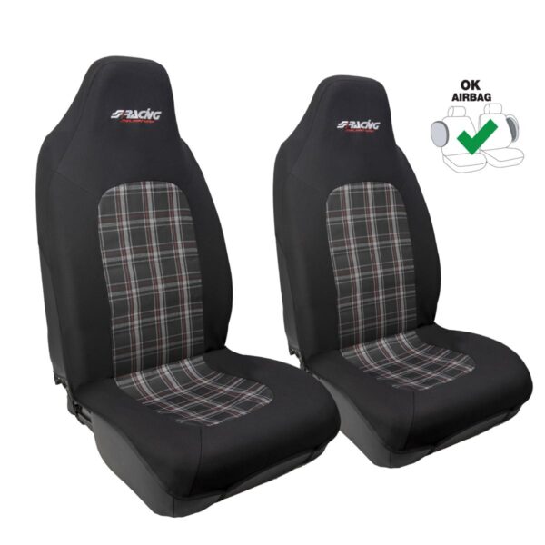 Simoni Racing ΚΑΛΥΜΜΑΤΑ ΚΑΘΙΣΜΑΤΩΝ RACING 2 ΚΑΡΟ/ΜΑΥΡΟ SIMONI RACING - 2 TEM.