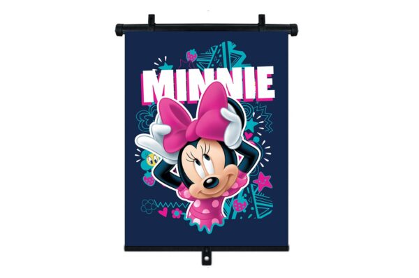 Amio ΚΟΥΡΤΙΝΑΚΙ ΗΛΙΟΠΡΟΣΤΑΣΙΑΣ ΣΕ ΡΟΛΟ MINNIE 36x45cm ΓΙΑ ΠΛΑΙΝΟ ΤΖΑΜΙ/ΠΙΣΩ ΠΑΡΜΠΡΙΖ AMIO - 1 Τεμ.