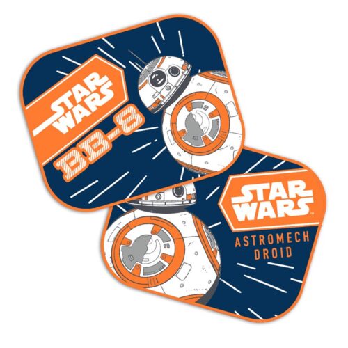 Amio ΗΛΙΟΠΡΟΣΤΑΣΙΕΣ ΠΛΑΙΝΕΣ STAR WARS BB8 ΜΕ ΒΕΝΤΟΥΖΑ 44x35cm AMIO – 2 Τεμ.